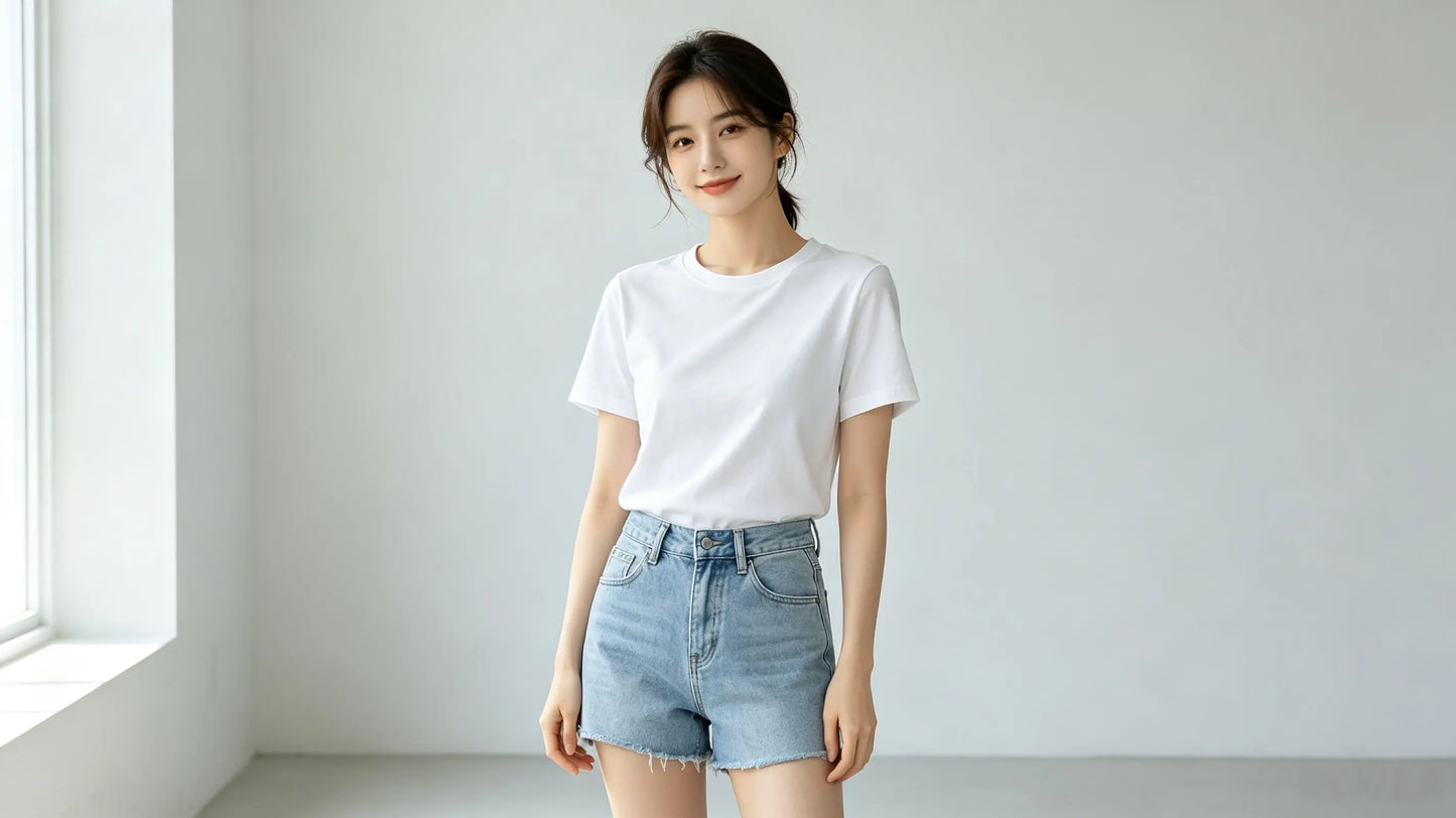 Men Women Summer Basic Short Sleeve T-Shirt, Breathable Ice Cotton Casual Crew Neck Plain Tee, Soft Lightweight Daily Tops
