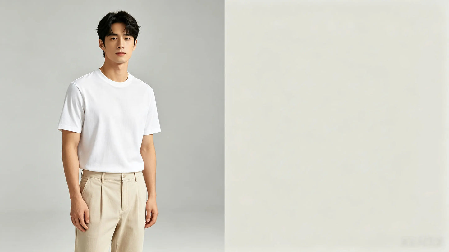 Men Women Summer Basic Short Sleeve T-Shirt, Breathable Ice Cotton Casual Crew Neck Plain Tee, Soft Lightweight Daily Tops