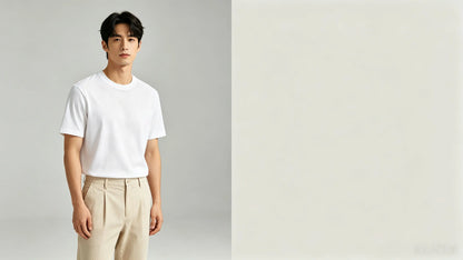 Men Women Summer Basic Short Sleeve T-Shirt, Breathable Ice Cotton Casual Crew Neck Plain Tee, Soft Lightweight Daily Tops